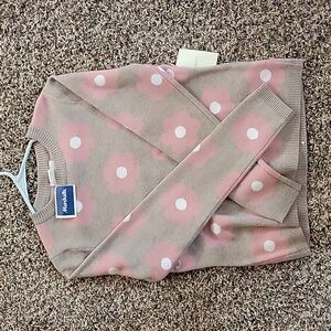 Cynthia Rowley floral sweater womens small